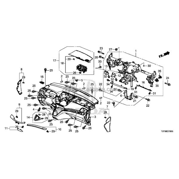 ABS Automobile Accessories for Honda CRV 2012-2017 OEM 77820-T0A-H81ZB Manufacturing