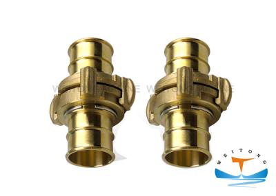 Nakajima Type Brass Fire Hose Coupling , Aluminum Hydraulic Hose Fittings Sand Blast Surface