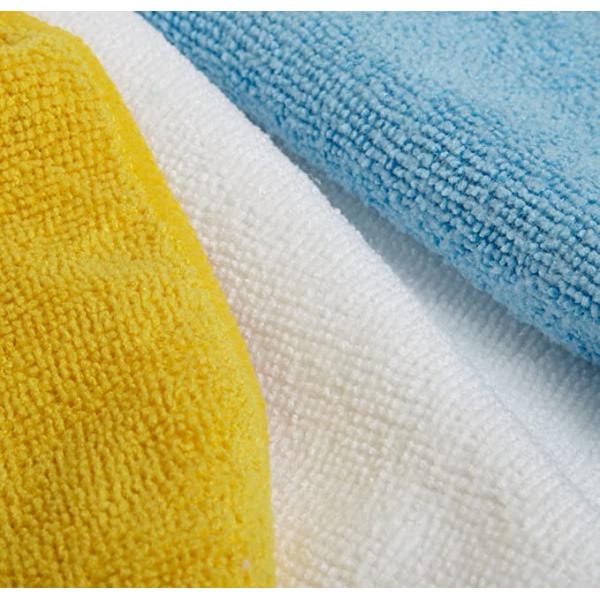 90% Polyester 28cmx38cm Yellow Car Cleaning Cloth