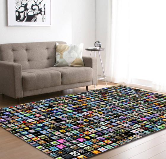 Living room carpet, bedroom floor mat, DIY pattern, flexible cross-border carpet door mat