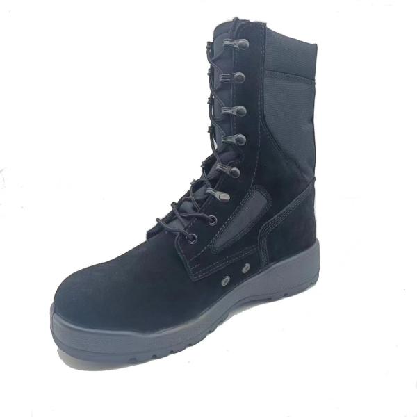 Black High Top Desert Tactical Shoes Suede Breathable Outdoor Hiking Boots