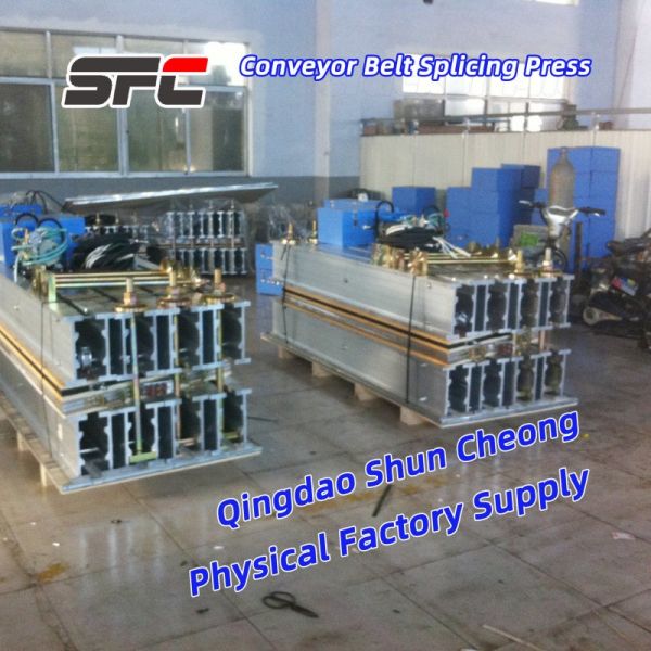 PLC Controlled Rubber Belt Vulcanizing Joint Machine with Built-in Water Cooling System and 0-400℃ Temperature Range