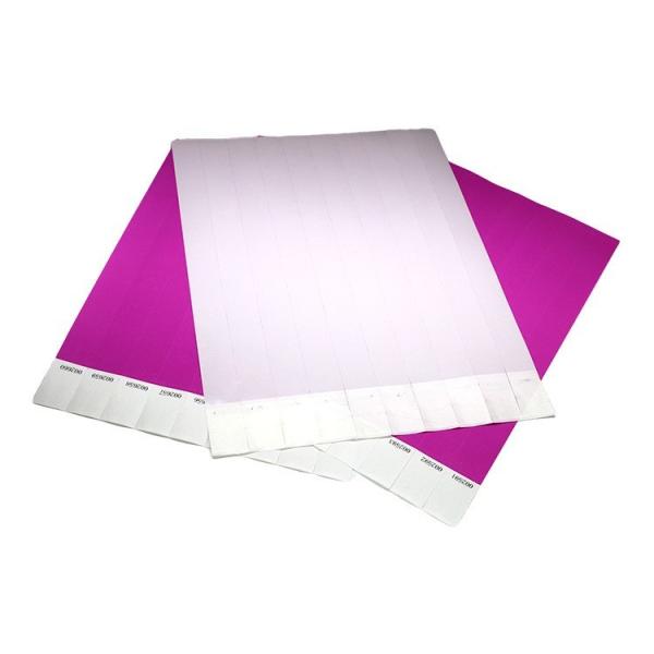 全彩印刷 調整可能な Tyvek 紙の腕帯 改善されたイベントセキュリティ 配列番号 バーコードが含まれています