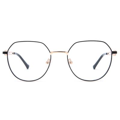 Stainless Steel Optic Half Rim Eyeglasses Round Spectacle Frames