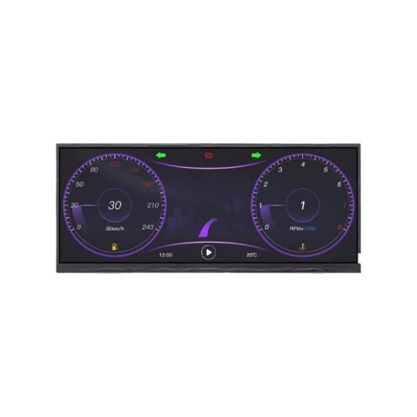 12.3インチディスプレイ 1920×720 日光可読 1200nits 工業グレード IPS 178° LVDS 容量感触 高明るさ WLED 操作モデル NAMETFT CTP付きディスプレイモジュール