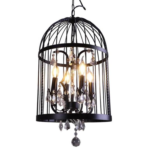Antique Iron Luxury Vintage Cage Pendant Light  6500k 50/60 Hz For Coffee