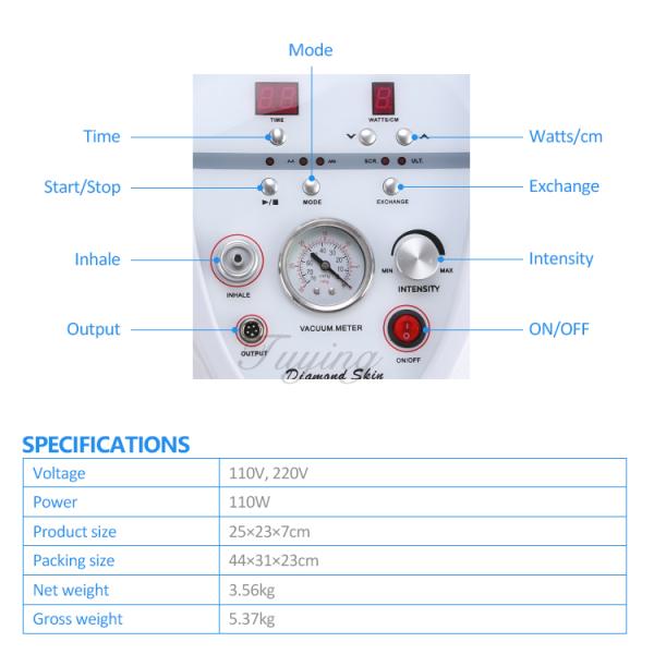 Best Selling 4 in 1 Diamond Microdermabrasion Suction Scrubber Facial Cleaning and Lifting Machine for Salon