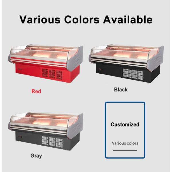 Зелёное здоровье коммерческий горизонтальный морозильник с воздушным занавесом для рыбы свежее мясо