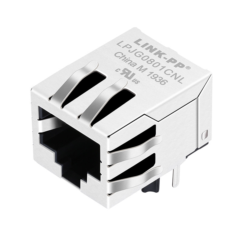 Порт RJ45 HR901131C одиночный модульный поднимает LPJG0801CNL домкратом RJ45 без пальца Emi СИД