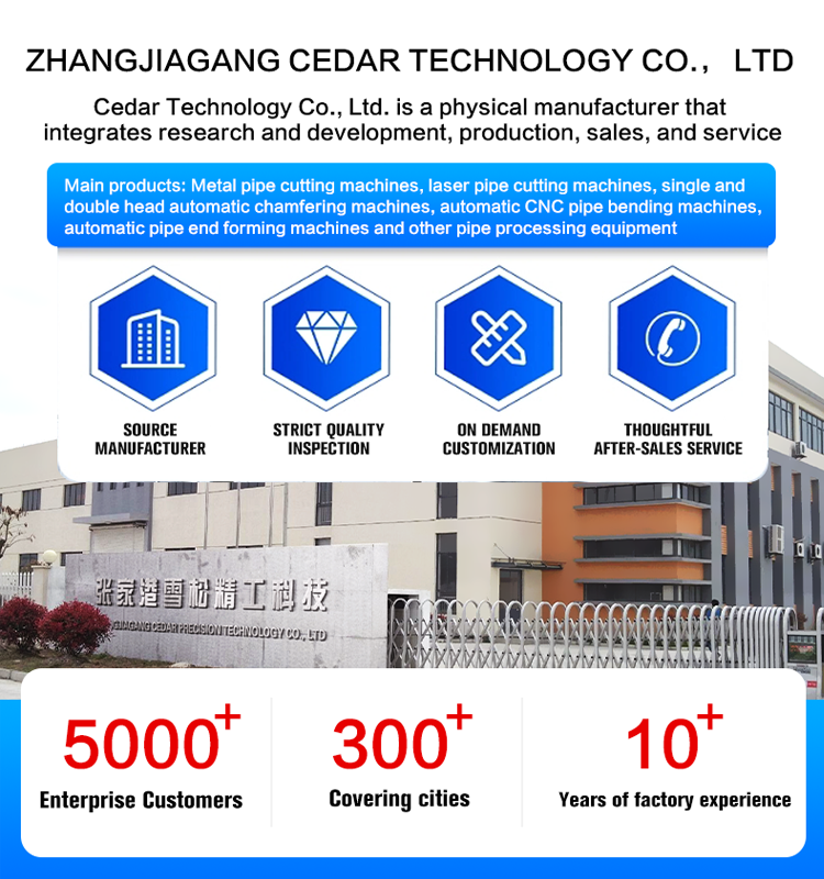 High-Precision 80 Pneumatic Single-Head Chamfering Machine Automatic Pipe Bar Feeder Construction Steel Stainless Steel