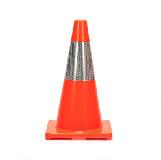 45cm PVC Orange Construction Cones Safety Traffic Cones With Reflective Tape