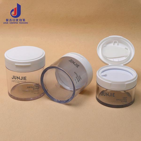 Containers cosmétiques en PET pour soins de la peau 100 g 120 g 150 g 200 g 250 g Ensembles de pots en coton