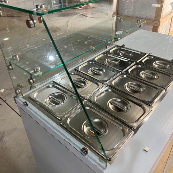 Single Temperature Pizza Salad Preparation Fridge 2 Door Automatic Defrost
