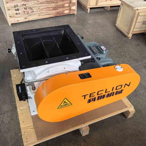 Material de hierro fundido boca cuadrada descarga de eliminación de polvo válvula giratoria