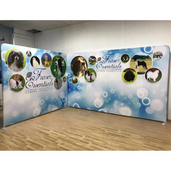 Easy Install Trade Show Booth Displays Custom Printed 6X3 Stand No Tools Required