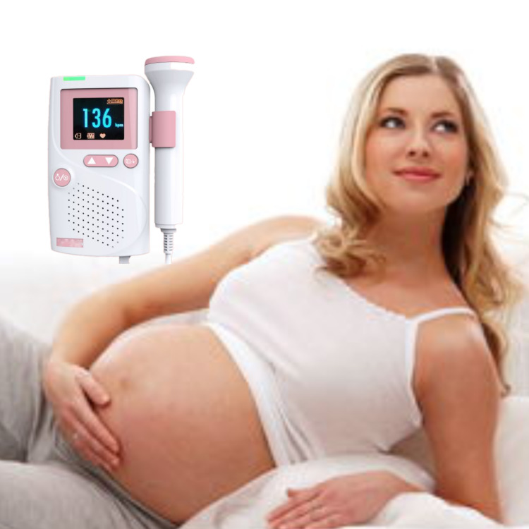 Waterproof Medical Ultrasonic High Fidelity Sound Cardiology CE Ultrasound Infant Baby Portable Heart Monitor Fetal Doppler Heartbeat