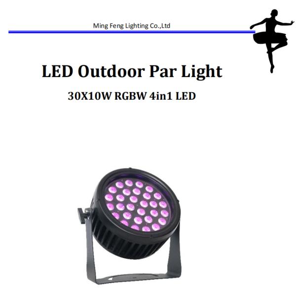 Светодиодный наружный PAR Light30X10W RGBW 4in1 светодиодный подвижный светодиодный свет для освещения ночных клубов.