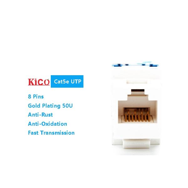 Módulo trapezoide da rede do gato 5e UTP RJ45 da inserção dos acessórios do cabo da rede do OEM