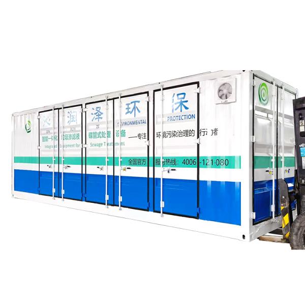 DTRO de dos etapas en contenedores para instalaciones de incineración de residuos domésticos,equipos de tratamiento de lixiviado de incineración de residuos