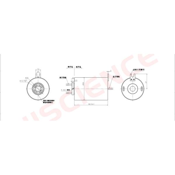 Черные проходные кольца 24 схемы 5А для систем видеонаблюдения / наблюдения