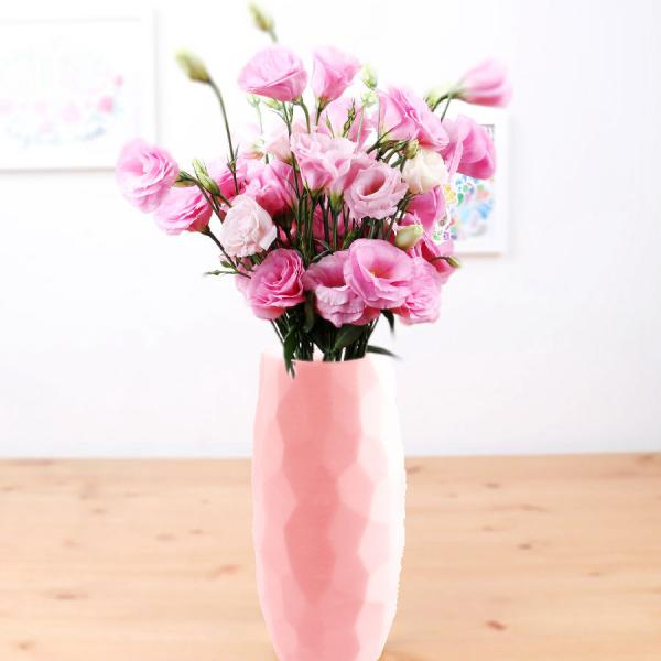 Waterproof Home Decor Durable Vases , Eco - Friendly Material Decorative Flower Vase
