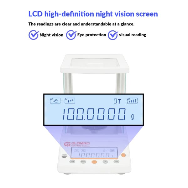 Laboratory 0.01g Analytical Balance Scale  External Calibration 600g 1000g 2000g 3000g Capacity Analytical Balance