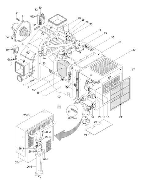 11N6-90710 Motor Act Vent For Hyundai R210LC-7 Excavator Spare Parts