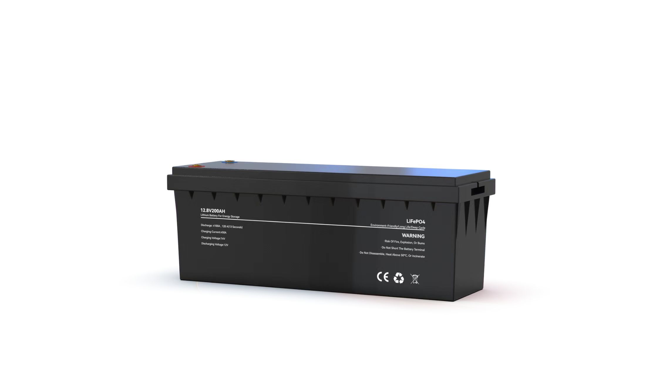 12.8V 250Ah LiFePO4 Battery Lead Acid Case Lithium Iron Phosphate Solar Energy Storage Battery For RV Solar System UPS Backup Power