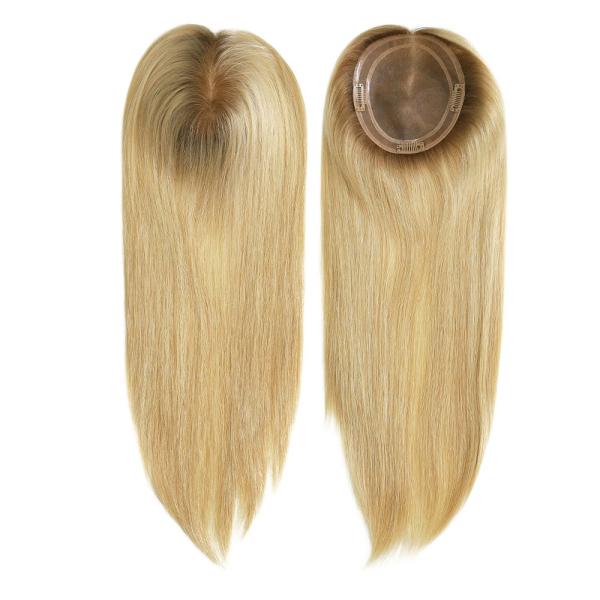 Wholesale Top Quality Fine Mono Base Pure Human Hair Toupee For Women Hair Loss Treatment Topper lace topper for women