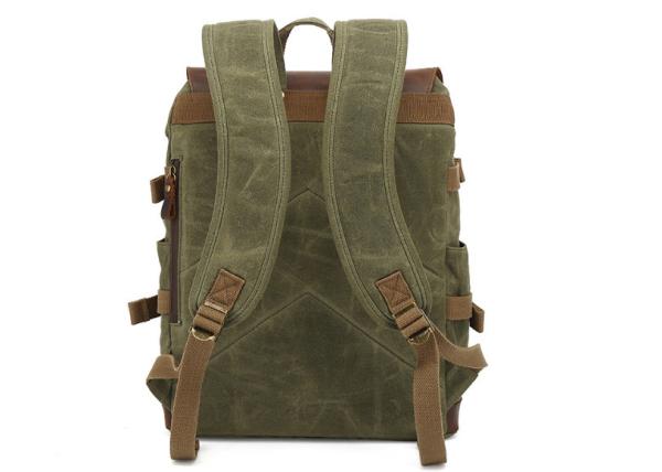 Fits 14 Inch Laptop Canvas Rucksack Casual Daypack