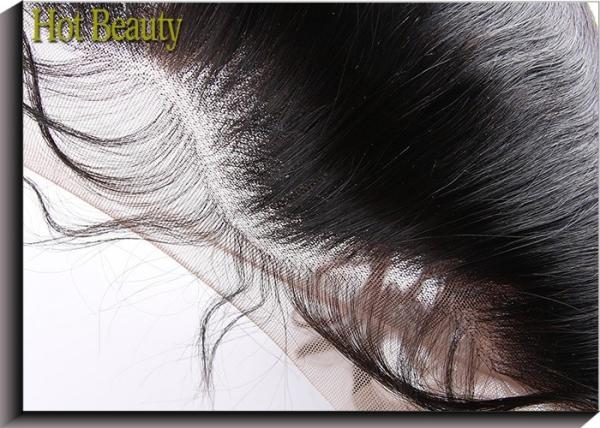 Top Closure Ear to Ear  Swiss Lace Frontal Body Wave , Natural Black Color