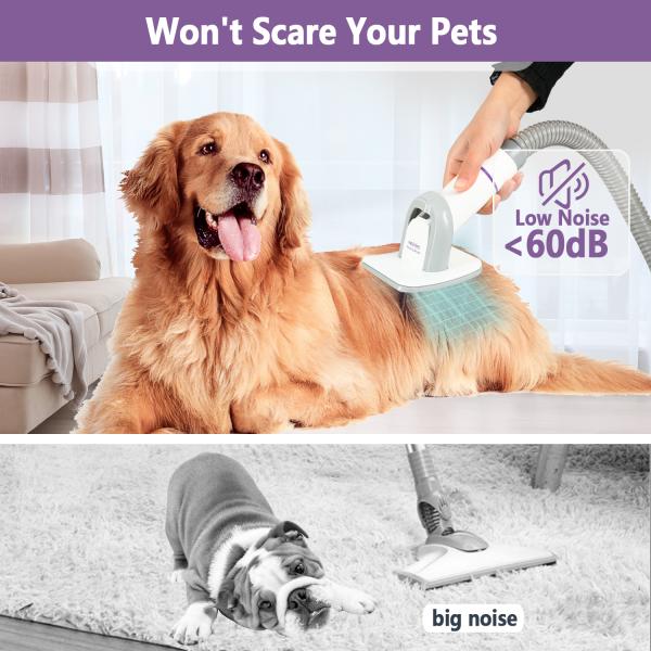 Комплект для ухода за домашними животными пылесос 5 в 1 P2 Pro низкий уровень шума Комплект для удаления волос для домашних животных