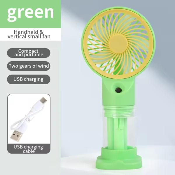 New Summer Mini Handheld Fan Mute Portable USB Charging Spray Water Cooling Fan for Outdoor and Camping