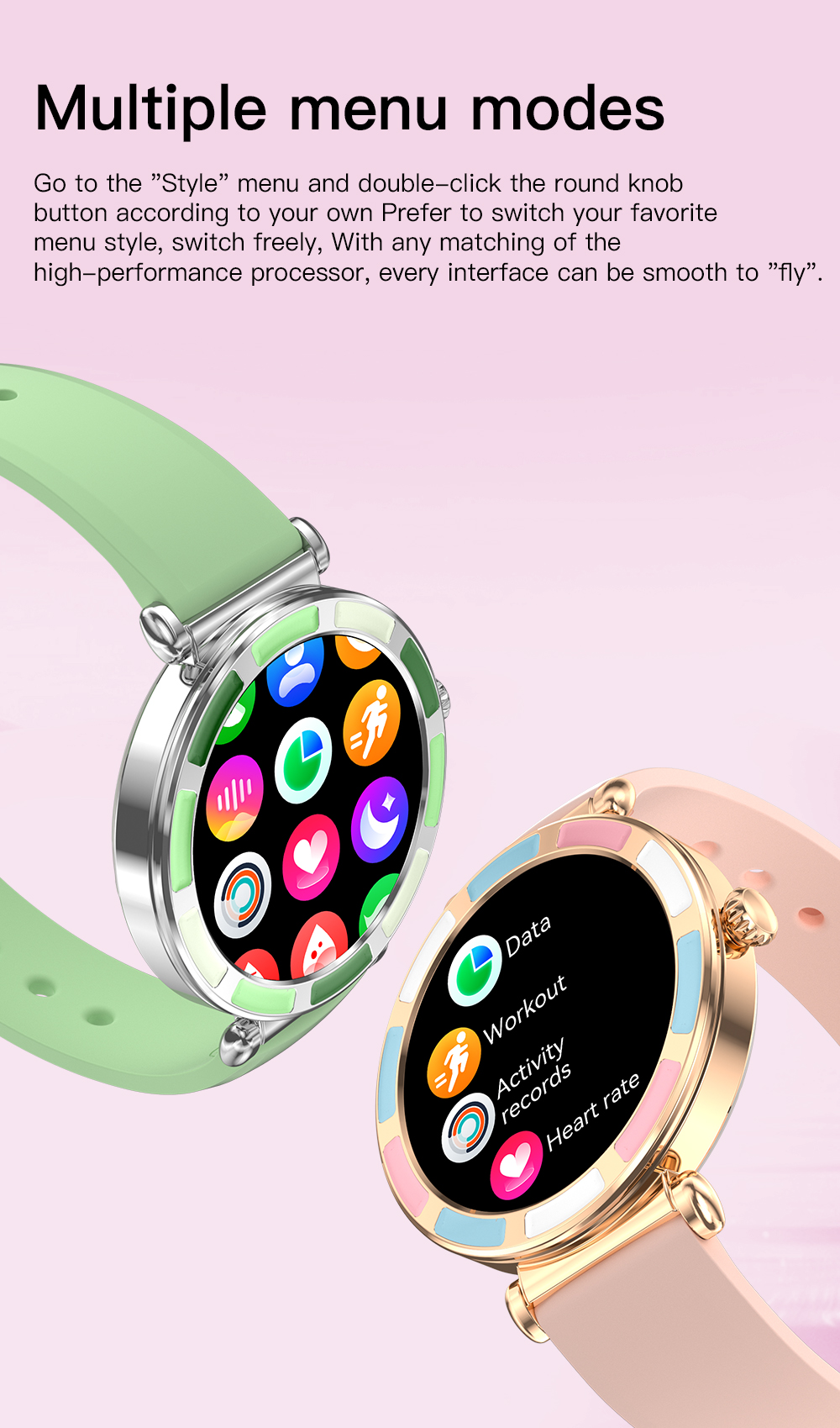 P61 BT Call Digital Smartwatch mujer Heart Rate Monitor Wristwatch for Ladies