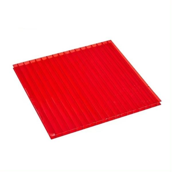 8MM 10MM 12MM Polycarbonate Matériau du panneau de toiture cellulaire Transparent Polycarbonate feuille creuse pour serre