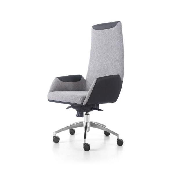 Ergonomic Genuine Leather Task Chair High Back Leather Armchair Recliner