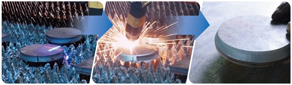 Heavy Duty Laser Flame Hybrid Cutting Machine Shipbuilding Steel Plate Energy Equipment Fabrication