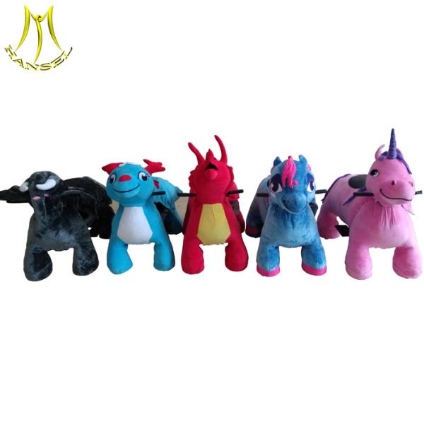 Hansel stuffed animal toy ride electric ride on toy animal ride for sale