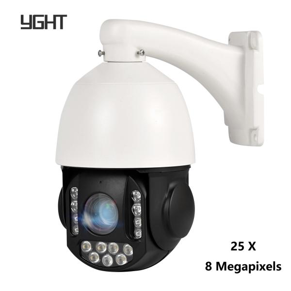 ODM 8.0MP Network PTZ Camera 20X 4k Pan Tilt Zoom Full Color Night Vision