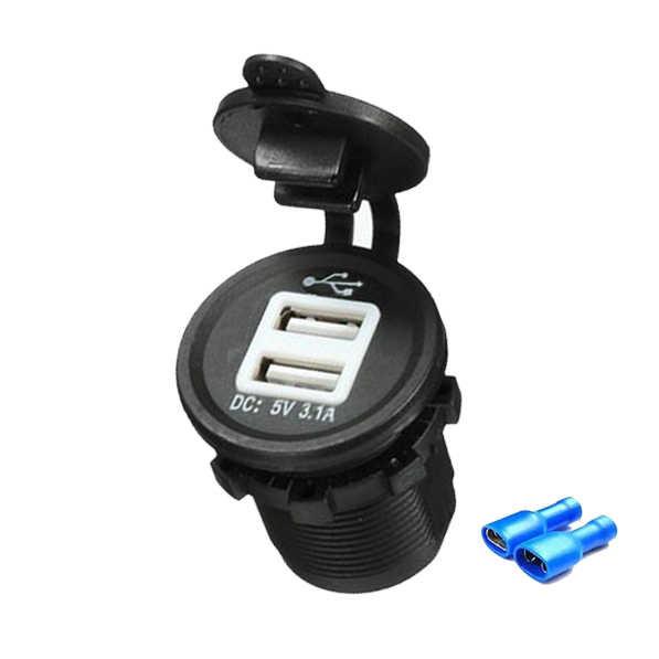 Adaptador de cargador de coche USB dual de 5V 3.1A para teléfono móvil