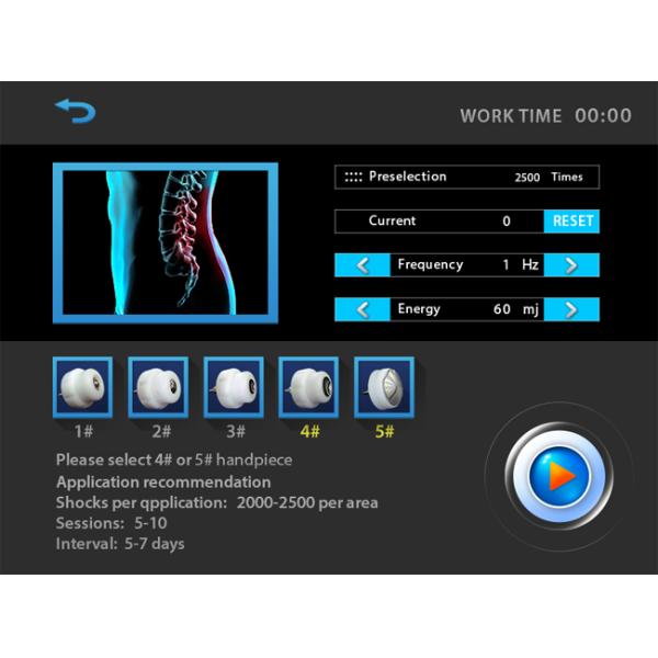 Mini High Effective Shockwave Physiotherapy Machine Waist Or Stern Pain Therapy