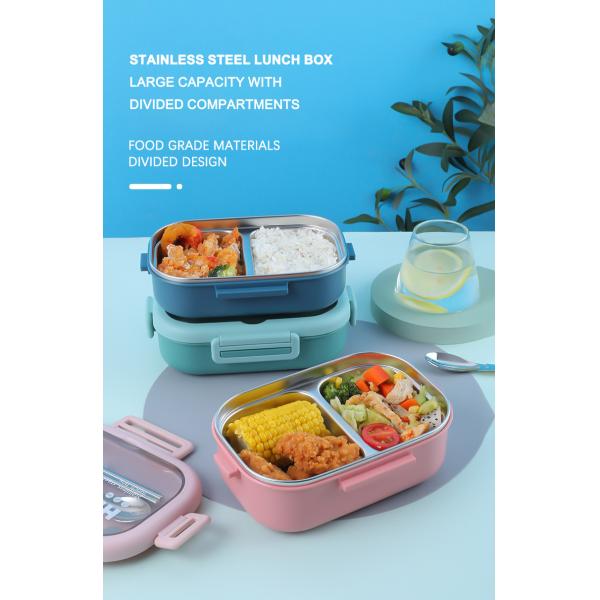 Металлическая коробка с обедом для бенто из нержавеющей стали