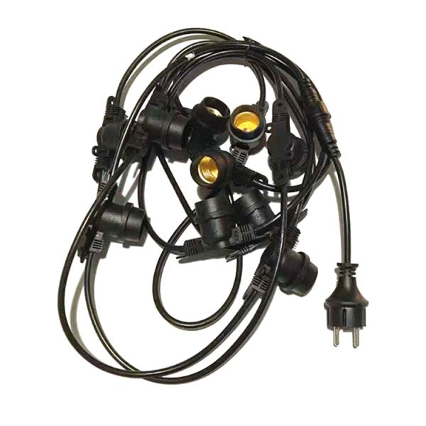 Waterproof black Light belt Droplight head 0.5m-10m Loft Lights cable/cord