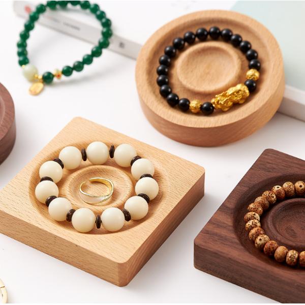 Custom Solid Wood Jewelry Display Tray for Home Decor