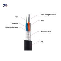 Câble optique blindé en aluminium de fibre de mode unitaire de noyau de la bande G652D 6