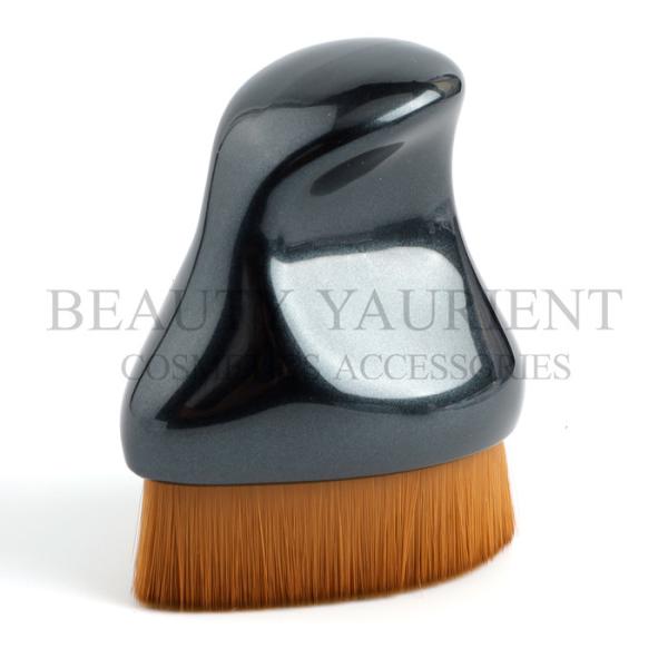 2tones Brown PBT Hair Single Foundation Brush Large Kabuki Body Brush