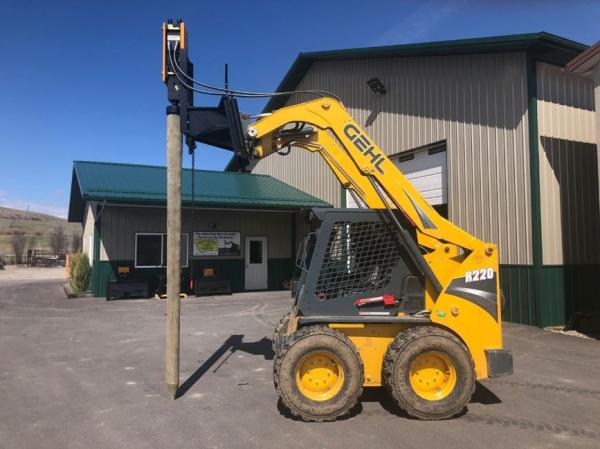 motorista hidráulico 4,5 Ton Excavator Post Driver Attachment do cargo do disjuntor 450kg