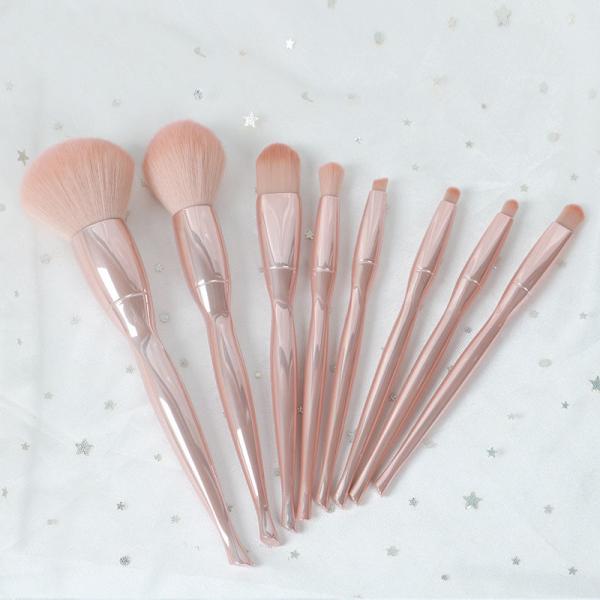Double Ended Foundation Face Highlighter Brush Soft Synthetic Hair / Wool