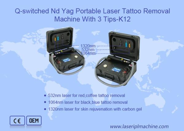 Ce Listed High Quality Portable AC220V Laser Tattoo Removal Machine 1064nm 532nm 5HZ