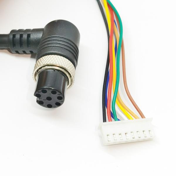 8 Pin iP65 Car Waterproof Connector Right Angle Head Male To Female